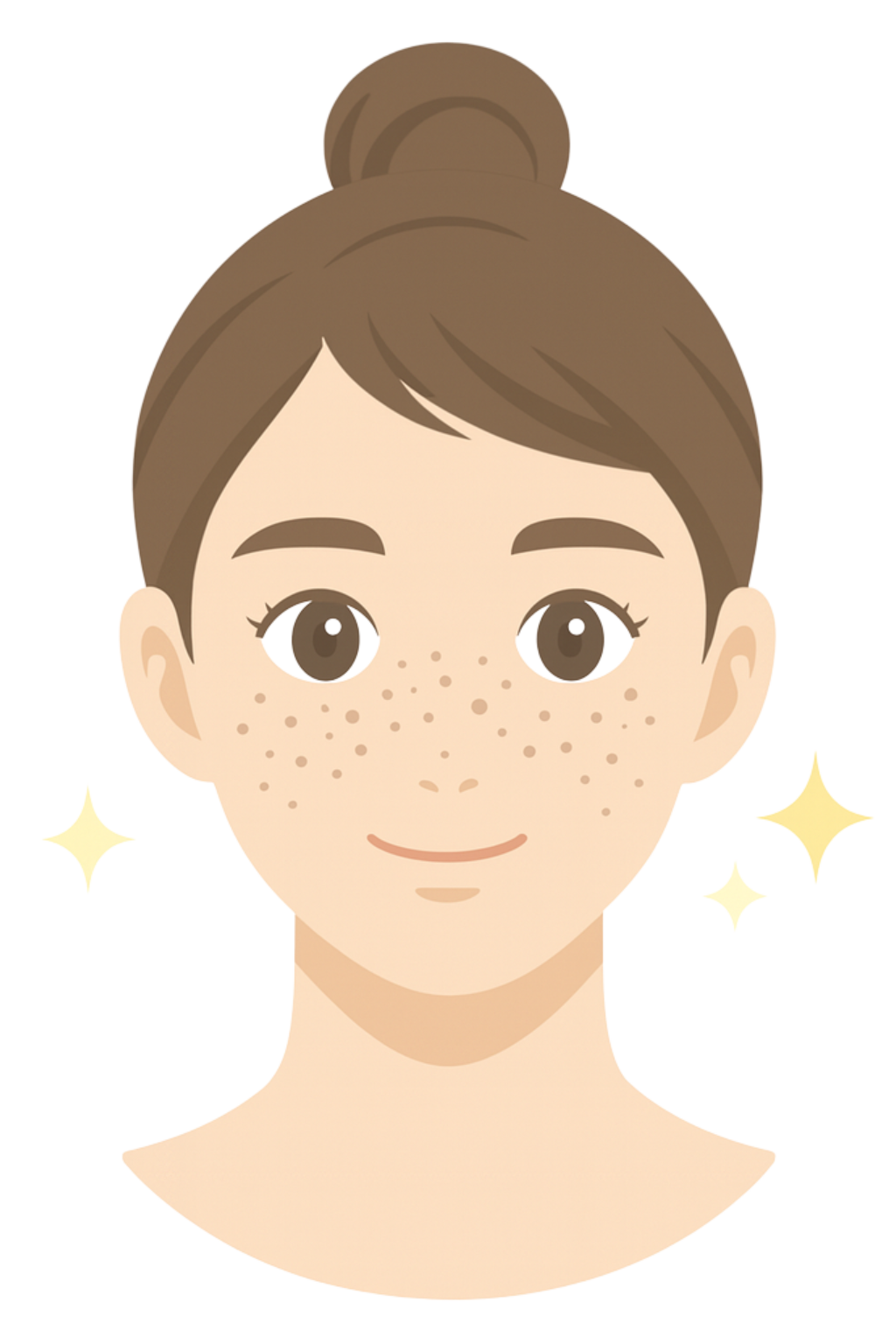 シミ・くすみへのアプローチのイメージイラスト