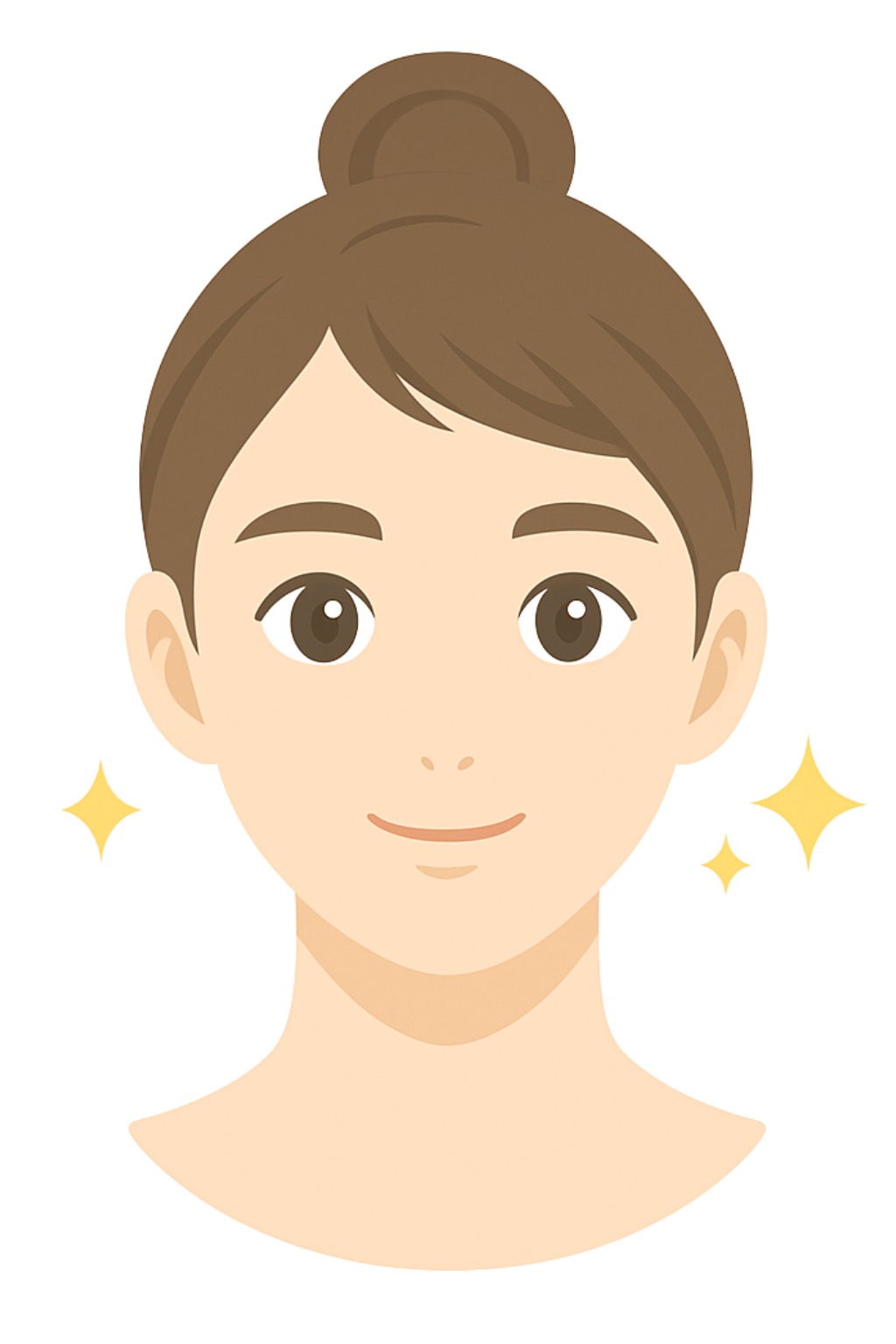 毛穴・テカリ・赤みケアのイメージイラスト